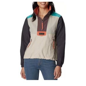 NWT Columbia Women’s Riptide Retro Anorak Lightweight Pullover Jacket - XXL
